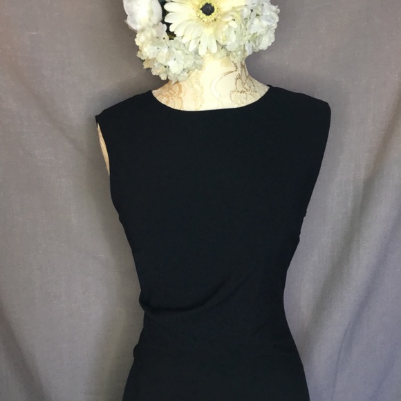 Perfect little black dress by Venus 4 w/ ruching - Picture 5 of 6